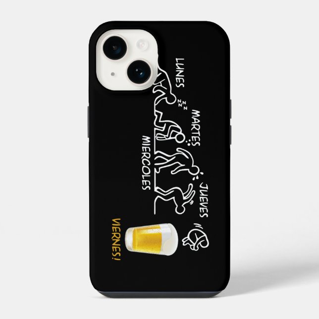 Coque iPhone Révolution de la bière (Verso)