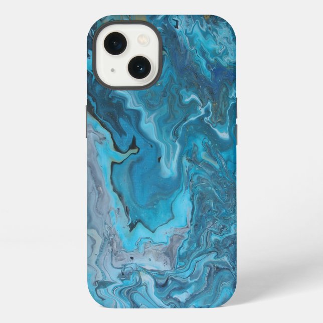 Coque iPhone Rhapsody en Turquoise (Verso)