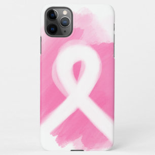 Coque iPhone 11Pro Max Ribbon de sensibilisation au cancer du sein Aquare