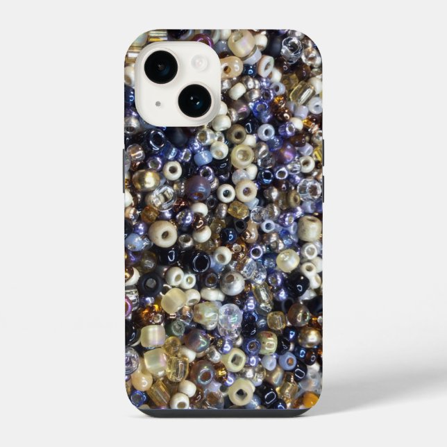Coque iPhone Richesse de perles de rocaille  (Verso)