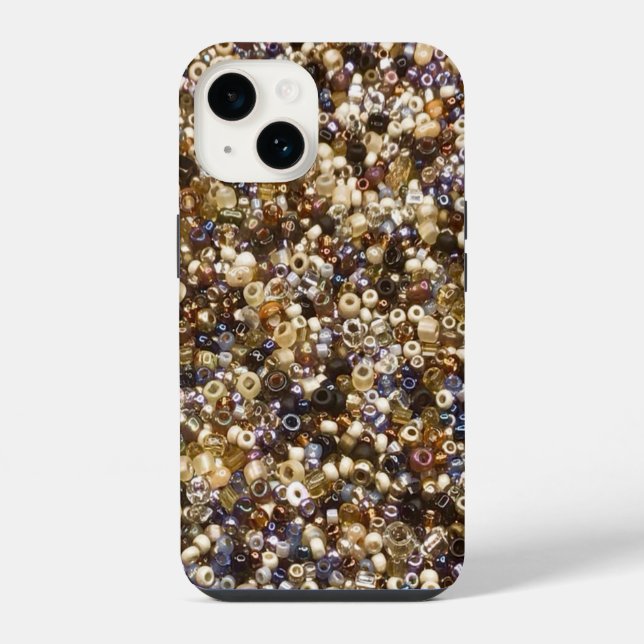 Coque iPhone Richesse de Perles de Rocaille (Verso)