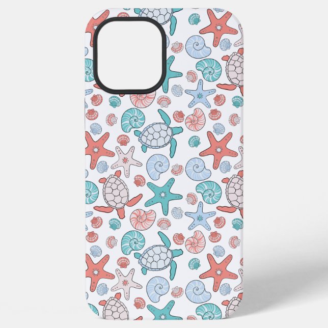 Coque iPhone Rideau de douche de plage (Verso)