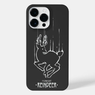 COQUE POUR POUR iPhone 14 PRO MAX RIENDEER ANIMAL LIGNE MIDNIGHT REINDEER