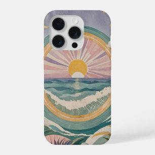 Coque iPhone 15 Pro Rivage Céleste Tropical