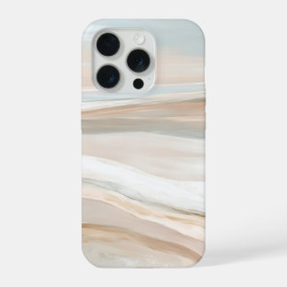 Coque iPhone 15 Pro Rivages Chuchotants – Paysage Marin Abstrait Minim