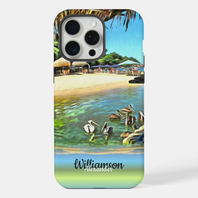 Coque iPhone Rivière rencontre l'océan 0330 (Verso)