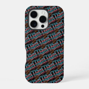 Coque iPhone 16 Pro Rizz Em avec le Tism Meme Autisme Drôle Raton Lave