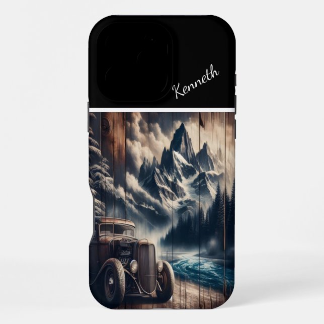 Coque iPhone Road Trip en Montagne (Verso)
