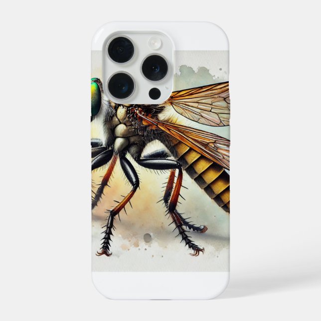 Coque iPhone Robber Fly 131024IREF221 - Watercolor (Verso)