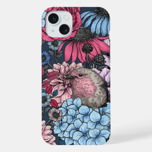 Coque iPhone 15 Plus Robins dans le jardin 3