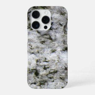 Coque iPhone 16 Pro Roche blanche granitique