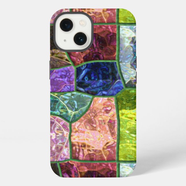Coque iPhone Roche colorée (Verso)
