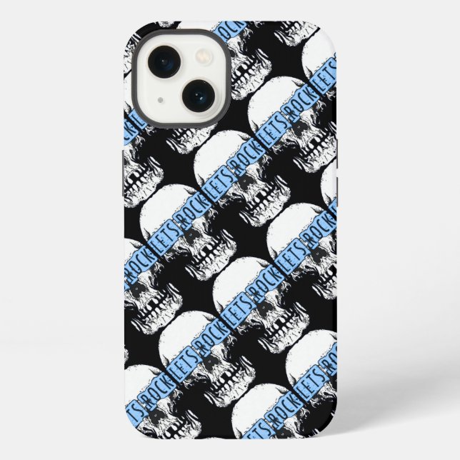 Coque iPhone Rock Skull (Verso)