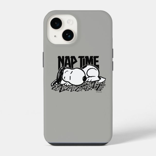 Coque iPhone Rock Tees | La sieste de Snoopy (Verso)