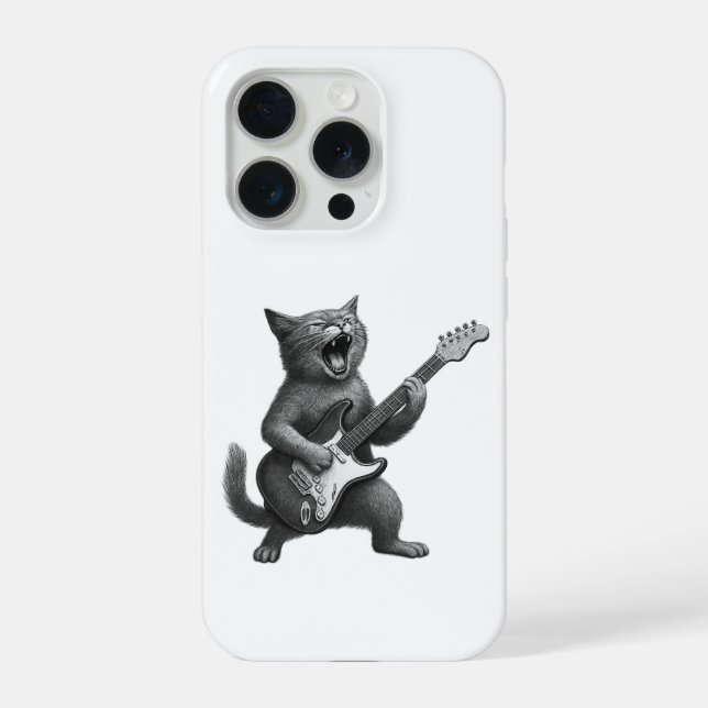 Coque iPhone Rocker Cat iPhone Case (Verso)