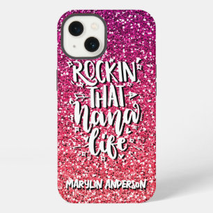 ETUI iPhone 13 ROCKIN' THE NANA LIFE TYPOGRAPHIE PERSONNALISÉE