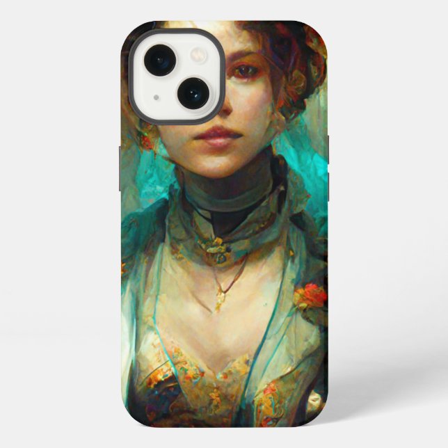 Coque iPhone Rococo Future Imaginaire Sci-Fi (Verso)