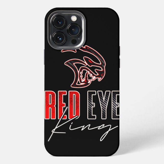 Coque iPhone Roi aux yeux rouges (Verso)