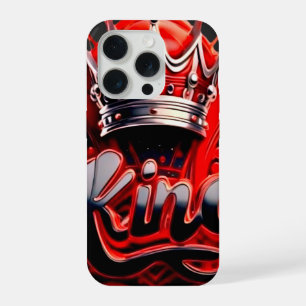 Coque iPhone 15 Pro Roi cramoisi Couronne d'argent - Édition Streetwea