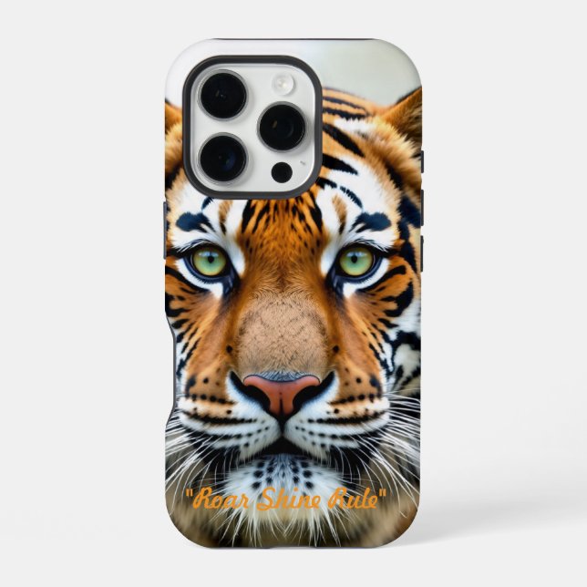 Coque iPhone "Roi de la Jungle Doré" (Verso)