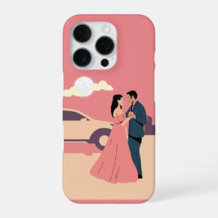 Coque iPhone 16 Pro Romance au Clair de Lune – Couple Élégant