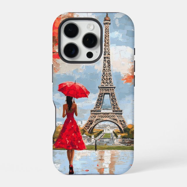 Coque iPhone Romance au vent Paris Promenade Chic (Verso)