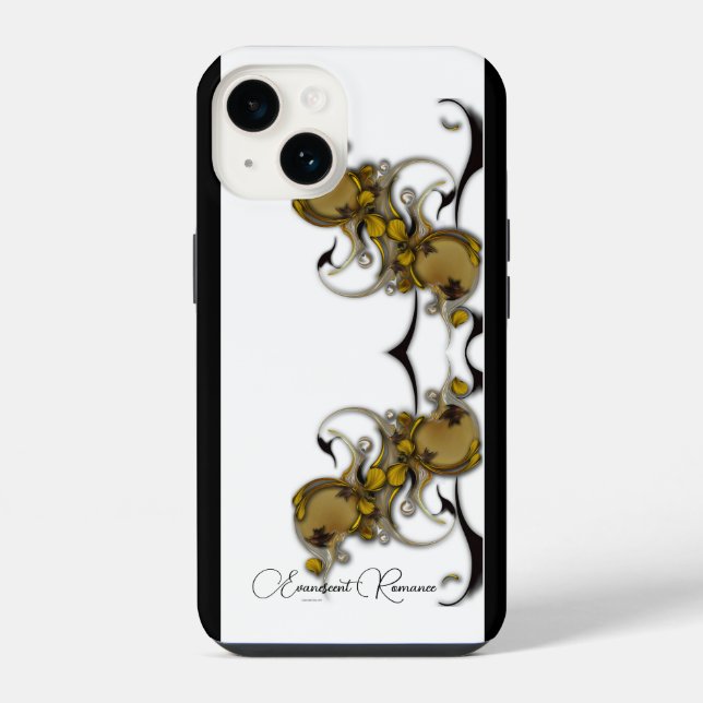 Coque iPhone "Romance Éphémère", Boîtier Apple iPhone 14 (Verso)