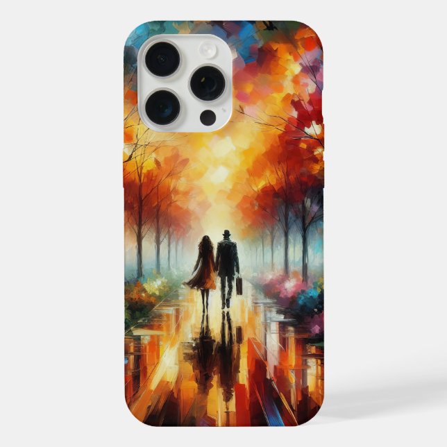 Coque iPhone Romance Moderne aux Couleurs Vives (Verso)