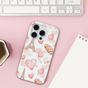 Coque iPhone 15 Pro Romance Parisien Saint-Valentin