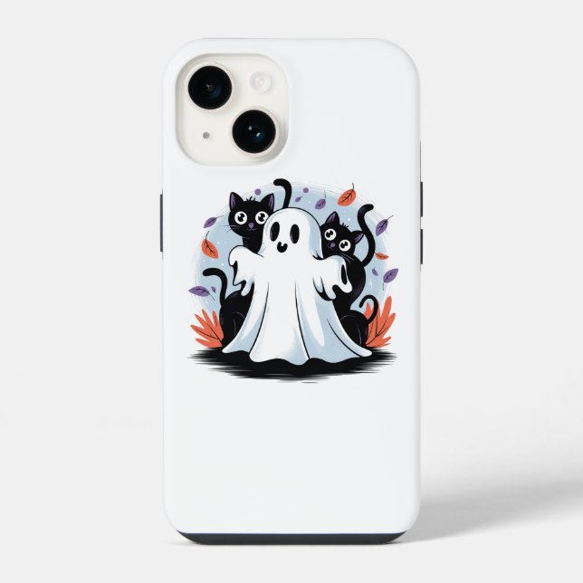 Coque iPhone Rondes de nuit d'Halloween (Verso)