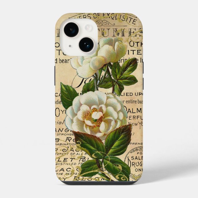 Coque iPhone Rose antique (Verso)