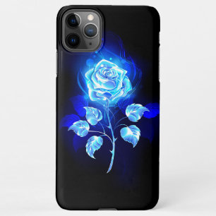 Coque iPhone 11Pro Max Rose bleu brûlant