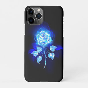 Coque iPhone 11Pro Rose bleu brûlant