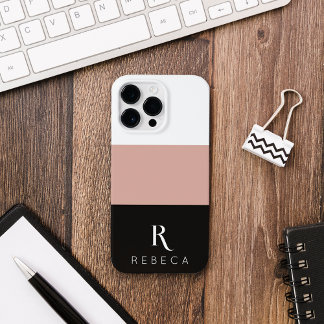 Coque Pour Pour iPhone 14 Pro Max Rose couleur trois couleurs personnalisé Or Blanc