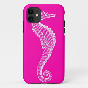 Coque iphone rose d'hippocampe