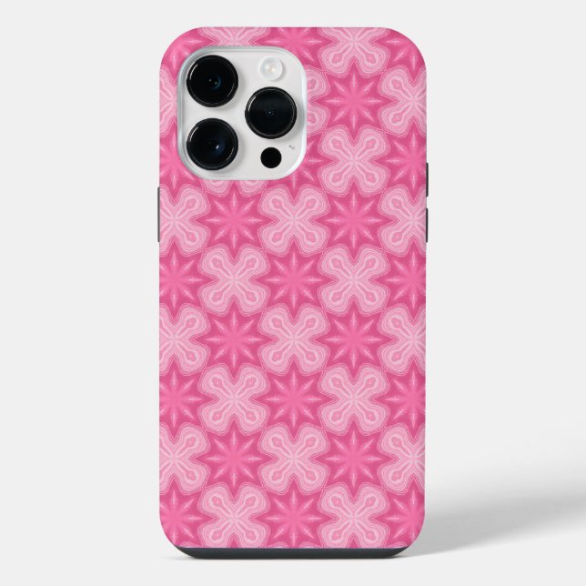 Coque iPhone Rose Et Blanc (Verso)