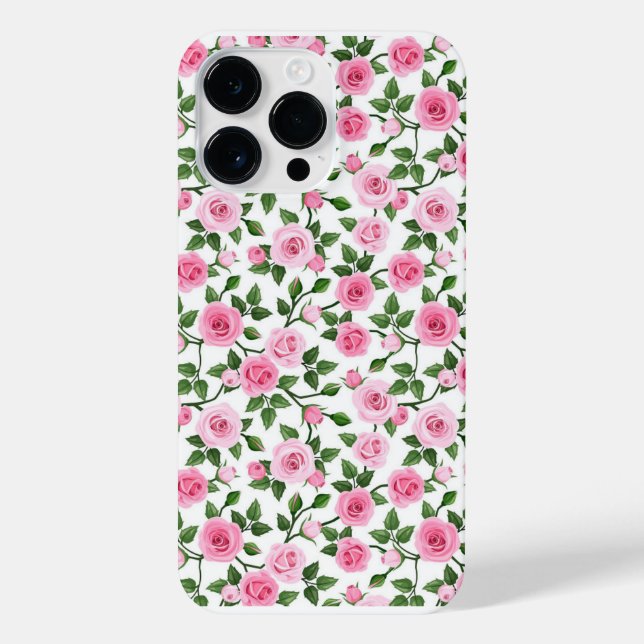 Coque iPhone Rose Flower Motif  (Verso)