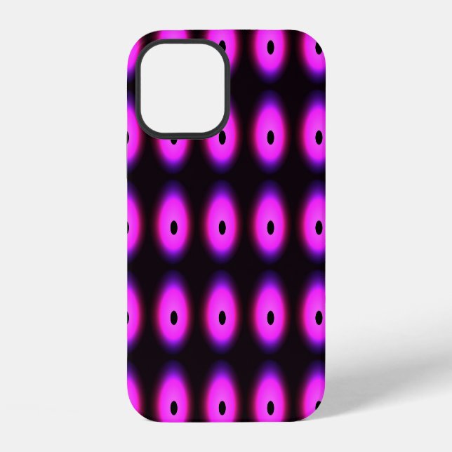 Coque iPhone Rose foncé Abstrait : brillant sans joint (Verso)