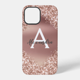Coque iPhone 12 Pro Rose Gold Bling Luxe Éparkle Parties scintillant M