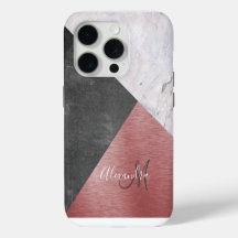 Rose Gold, Chalkboard & Marble - Ajouter Monogramm