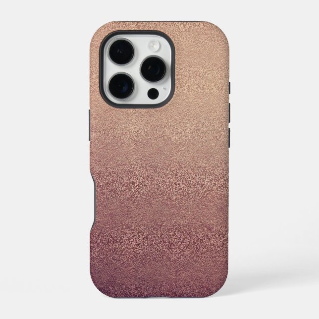 Coque iPhone Rose Gold Ombre Parties scintillant Sand Look rose (Verso)