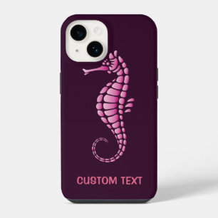 Coque Pour iPhone 14 Rose hippocampe