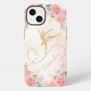Etui iPhone 13 Rose Pâle   Roses Florales Élégante Danseuse de Ba