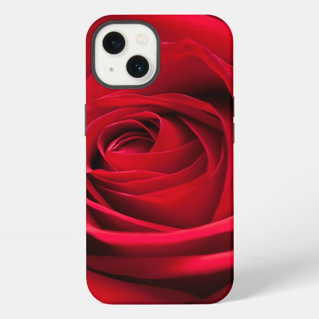 Coque iPhone Rose rouge (Verso)