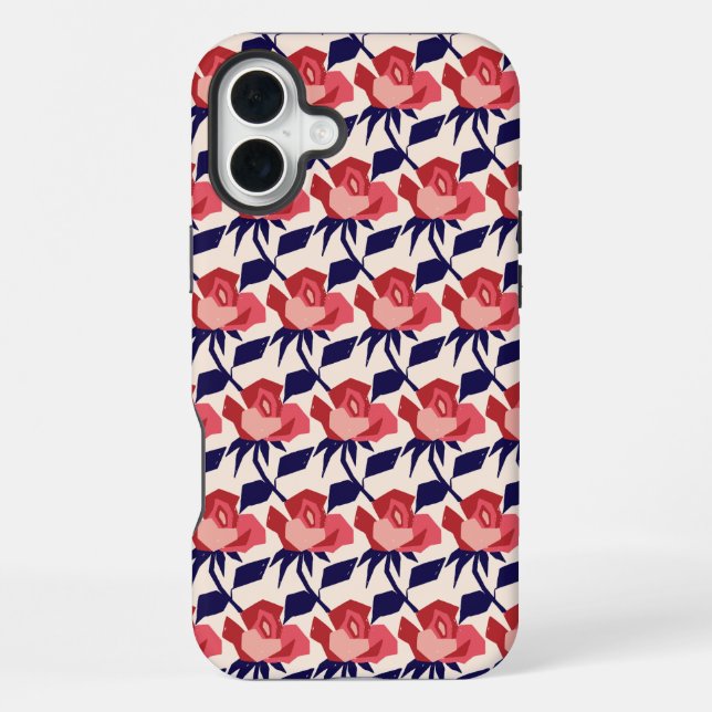 Coque iPhone Rose Rouge (Verso)