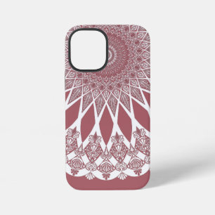 Coque iPhone 12 Mini Rose Tristyns Mandala de Madder