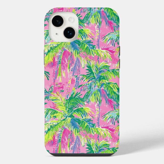 Coque iPhone Rose Tropical Prépa  (Verso)