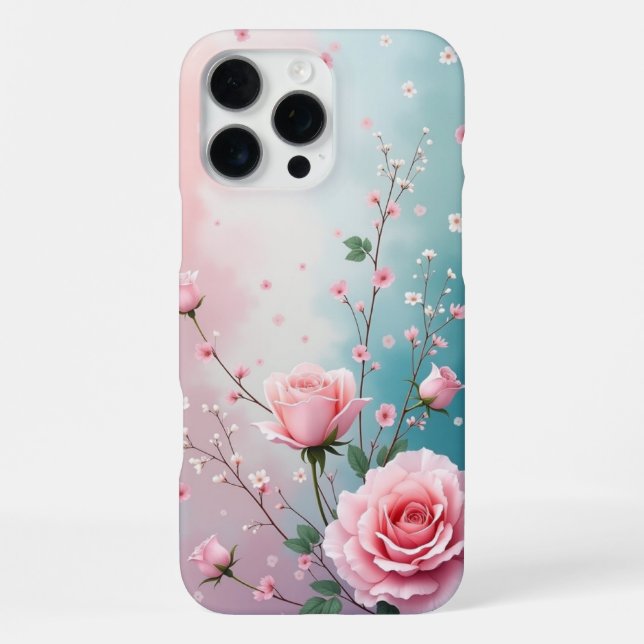 Coque iPhone Roses (Verso)