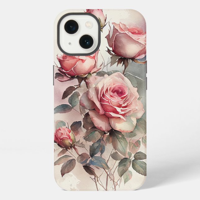 Coque iPhone Roses (Verso)