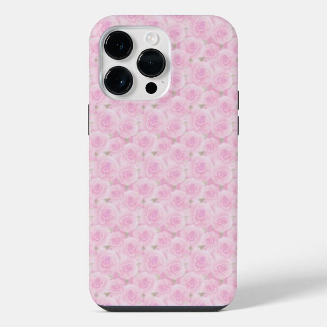 COQUE iPhone ROSES DE ROSE PASTEL (Verso)